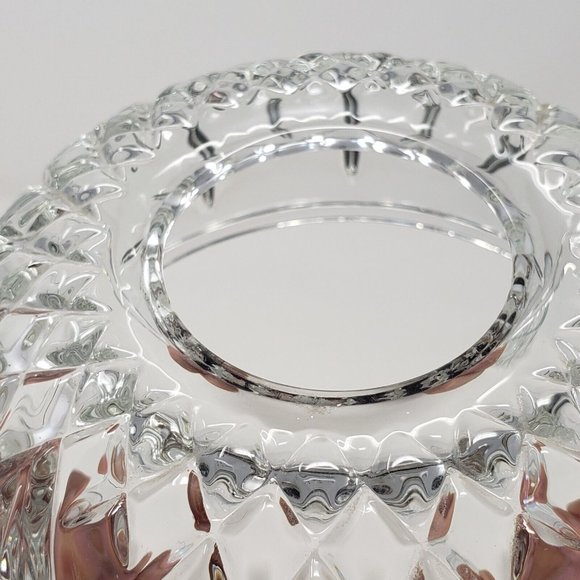 Vintage VTG HOMCO Clear Cut Glass Globe Round Fairy Lamp Light Candle Holder - Picture 7 of 11